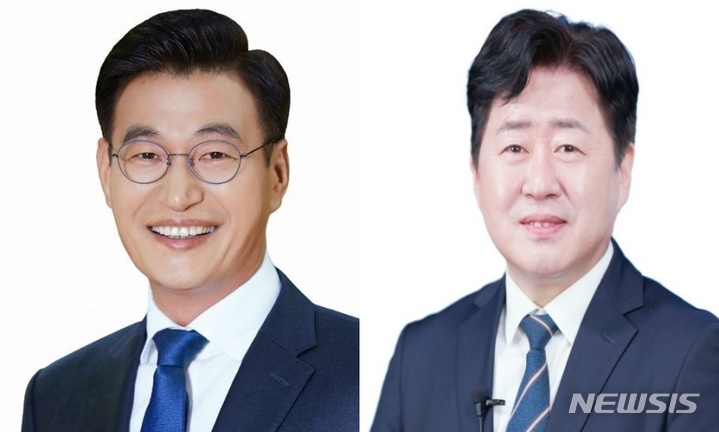 [제주=뉴시스] 양영전 기자 = 더불어민주당 공직선거후보자추천관리위원회가 지난 14일 제주지사 경선 후보자로문대림 전 제주국제자유도시개발센터(JDC) 이사장(왼쪽)·오영훈 국회의원(제주시을)을 선정했다. (사진=뉴시스DB) 2022.04.15. photo@newsis.com