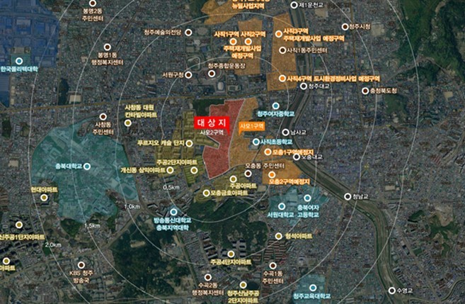 [청주=뉴시스] 충북 청주시 사모2구역 재개발사업 위치도. (사진=청주시 제공) photo@newsis.com *재판매 및 DB 금지