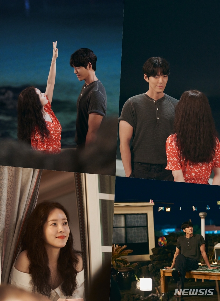 [서울=뉴시스] 한지민, 김우빈. 2022.04.17. (사진 = tvN '우리들의 블루스' 제공) photo@newsis.com*재판매 및 DB 금지