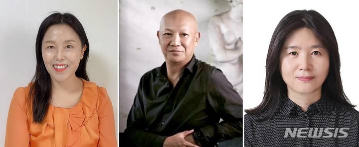 [전주=뉴시스]윤난슬 기자 = 왼쪽부터 서곡숙 교수, 에드 레하노 큐시네마국제영화제 집행위원장, 오영숙 교수.(사진=전주국제영화제 조직위 제공) 