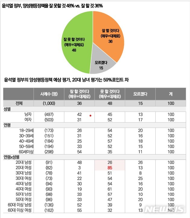 [서울=뉴시스]윤석열 정부 양성평등정책 전망(제공=한국여성정책연구원)