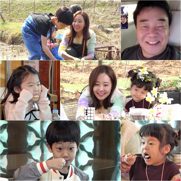 [서울=뉴시스] '슈퍼맨이 돌아왔다' 배우 소유진과 용희, 서현, 세은. 2022.04.22.(사진=KBS 2TV '슈퍼맨이 돌아왔다' 제공) photo@newsis.com*재판매 및 DB 금지 *재판매 및 DB 금지