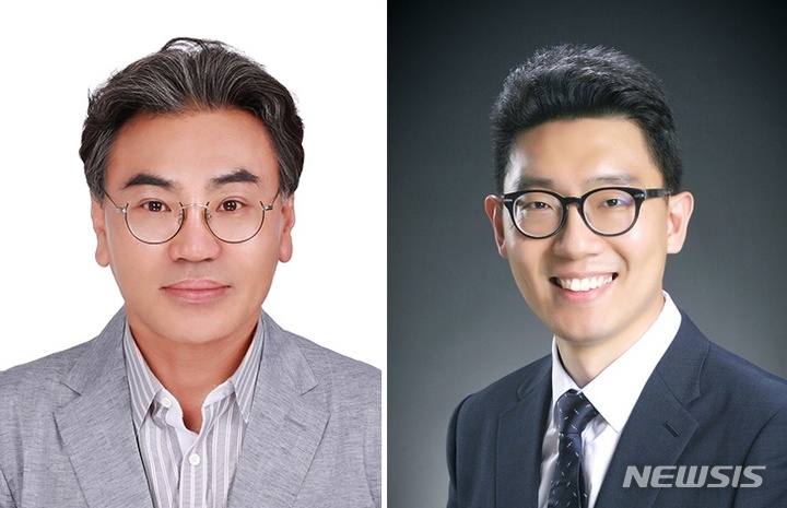 [전주=뉴시스]윤난슬 기자 = 장형관 전북대 가금류질병방제연구센터장, 강민 교수.(사진=전북대 제공) 