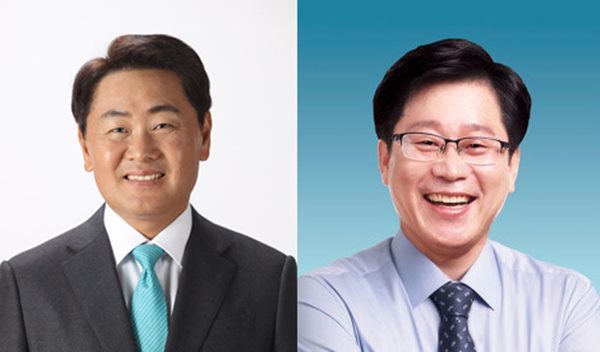 [전주=뉴시스] 더불어민주당 전북도지사 경선 후보. 왼쪽부터 김관영, 안호영 후보(가나다 순). *재판매 및 DB 금지