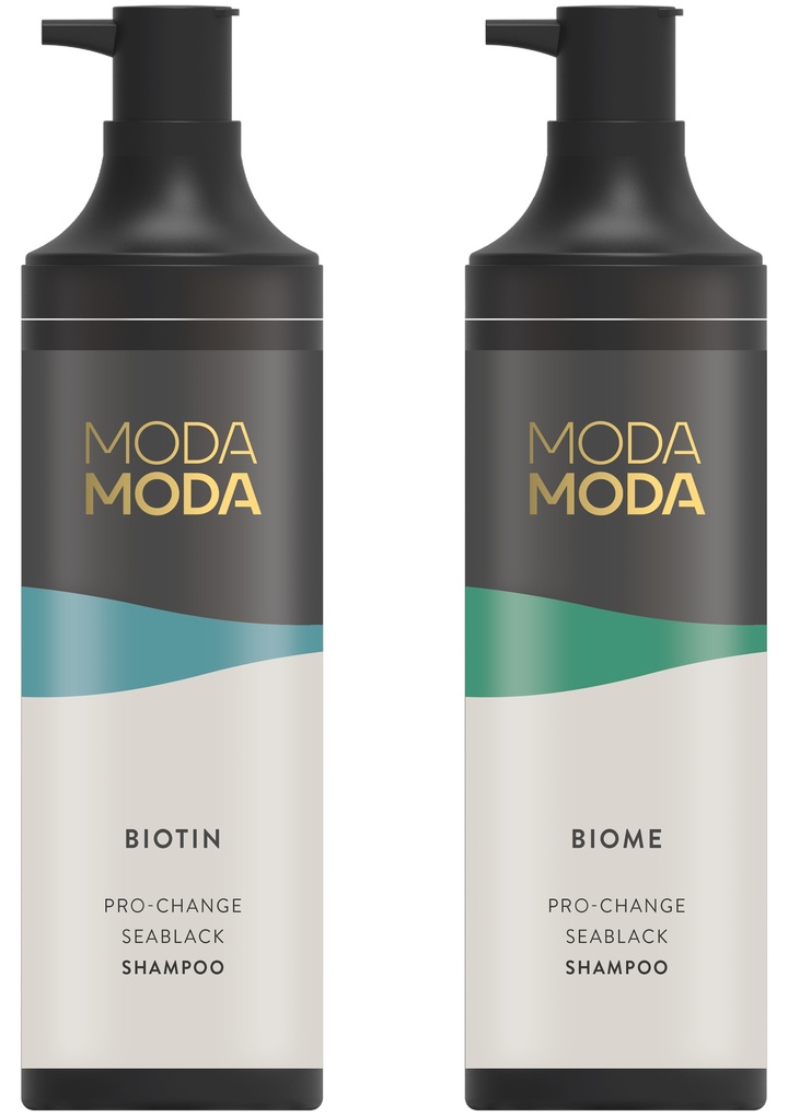 신규 BI가 적용된 모다모다 '프로 체인지 블랙 샴푸' (사진 : 모다모다 제공) *재판매 및 DB 금지