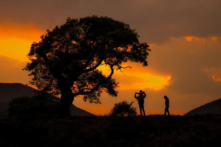 칠곡 북삼읍 달제에 저녁 노을이 지고 있다. (사진=칠곡군 제공) *재판매 및 DB 금지