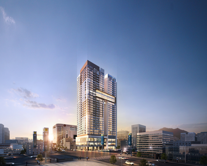 [광주=뉴시스] 구길용 기자 = 롯데건설은 26일 광주 동구 금남로5가에 최고 31층 하이엔드 레지던스 ‘엘시그니처’를 4월 중 분양한다고 밝혔다.(사진=롯데건설 제공). 2022.04.26. kykoo1@newsis.com *재판매 및 DB 금지