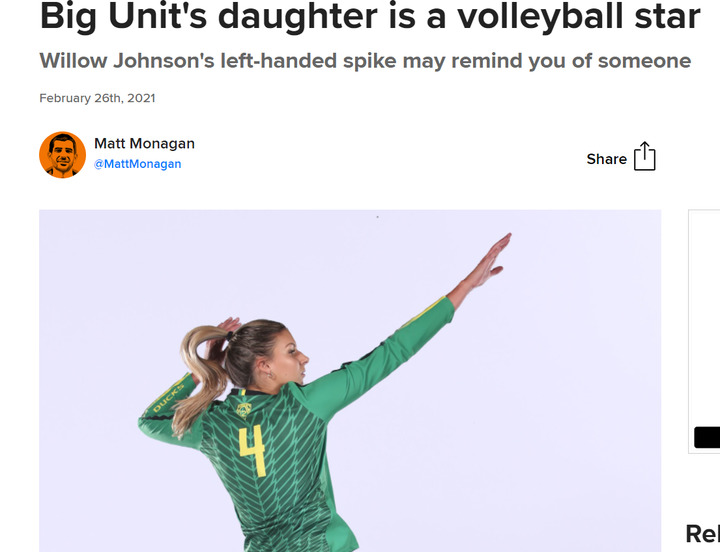 [서울=뉴시스]윌로우 존슨을 소개한 MLB닷컴 기사. (사진=MLB닷컴 캡쳐) *재판매 및 DB 금지