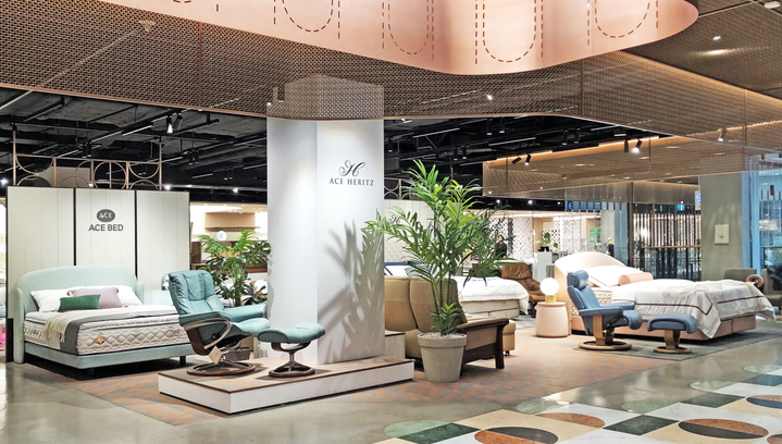 [서울=뉴시스] 에이스침대 신세계백화점 강남점 팝업스토어 모드관. (사진=에이스침대 제공) 2022.04.27. photo@newsis.com *재판매 및 DB 금지