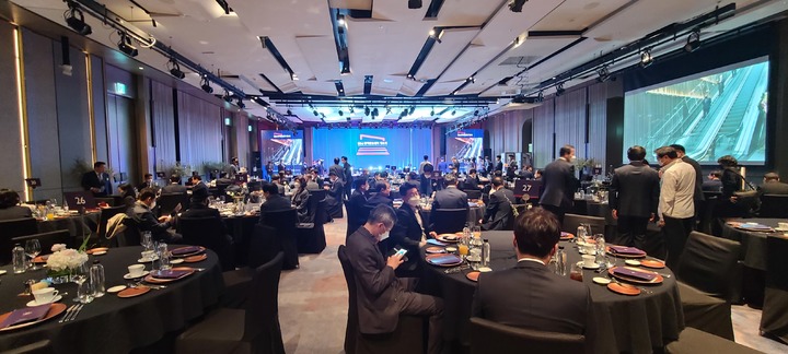 [서울=뉴시스] kbc 광주방송이 26일 오후 서울 여의도 한 호텔에서 kbc 서울광역방송센터의 개소식을 열고 있다. 2022.04.26.photo@newsis.com *재판매 및 DB 금지