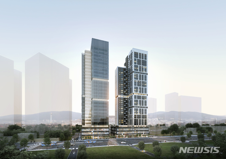 [서울=뉴시스]서울시는 지난 26일 제9차 건축위원회를 열어 '신용산역 북측 제1구역(한강로2가2-5호 일대) 도시정비형 재개발 사업' 건축계획안을 통과시켰다고 28일 밝혔다. (사진=서울시 제공). 2022.04.28. photo@newsis.com