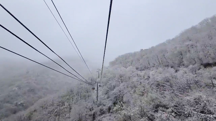 29일 오전 강원도 평창군 발왕산 케이블카에서 내려다 본 설경. 제공: (주)HJ매그놀리아용평호텔앤리조트 *재판매 및 DB 금지