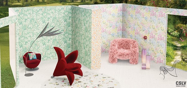 [서울=뉴시스] 아키스케치를 활용한 까사리빙 5월호 콘텐츠 ‘내 다채로운 식물의 하모니’. (사진=아키드로우 제공) 2022.05.06. photo@newsis.com *재판매 및 DB 금지