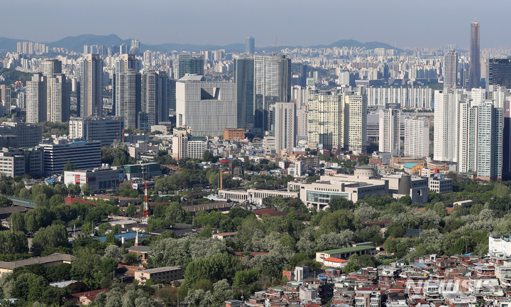 용산구 일대 전경. 뉴시스 자료사진.