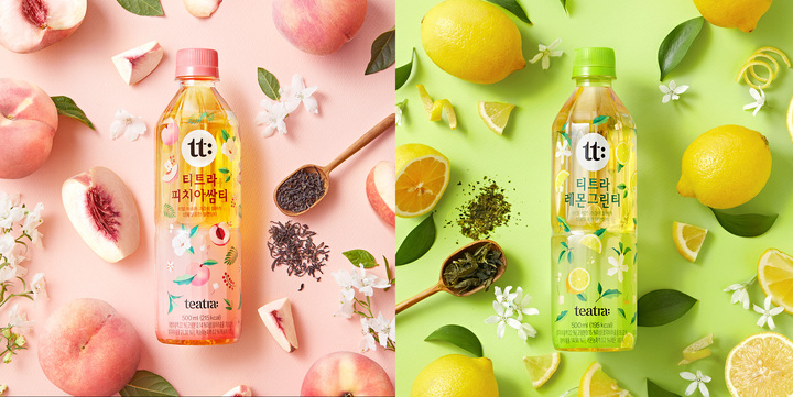 SPC삼립, 프리미엄 차 '티트라'…피치·레몬 신제품 눈길