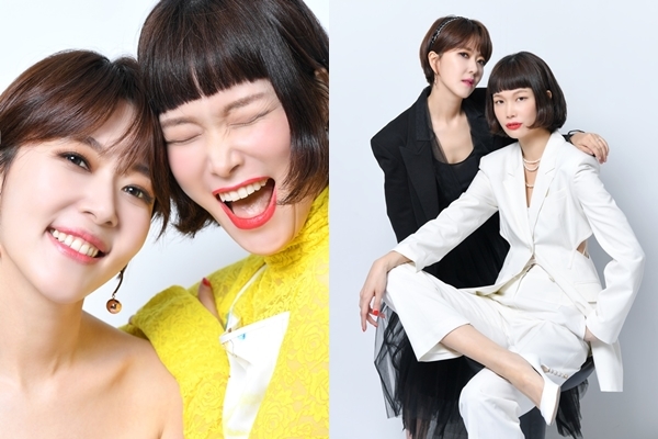 이윤아(왼쪽), 송경아
