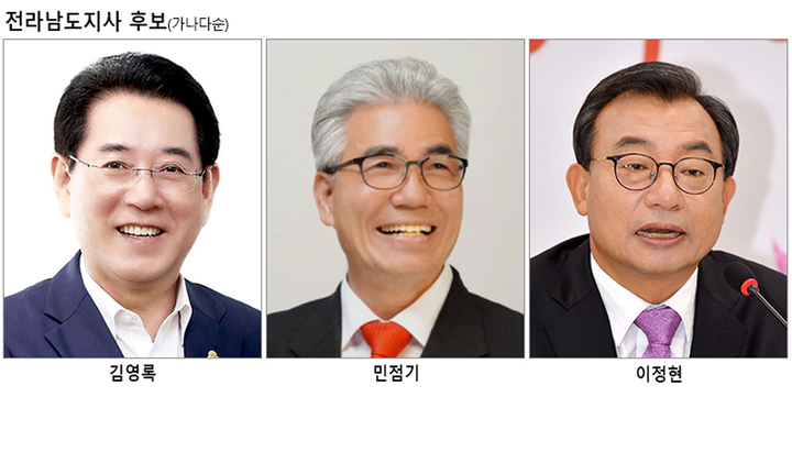 [무안=뉴시스] 6·1 지방선거 전남도지사 후보. *재판매 및 DB 금지