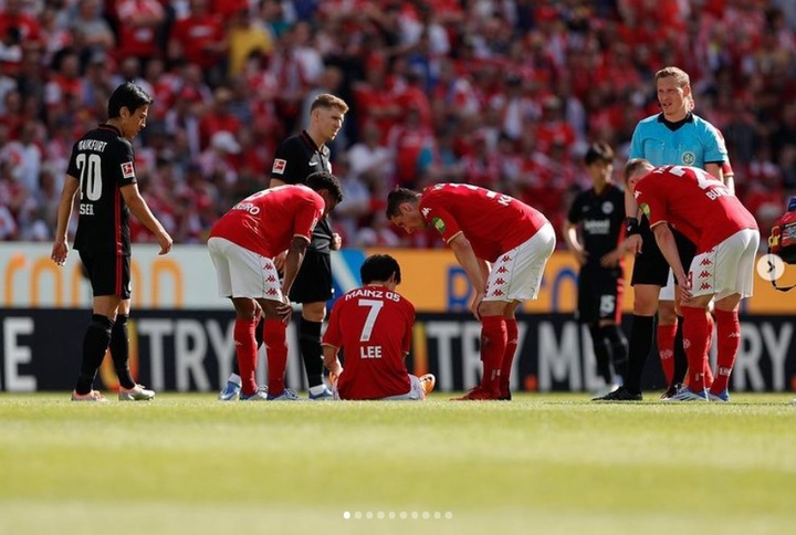 [서울=뉴시스]마인츠 이재성이 최종전서 다시 부상을 입었다. (캡처=이재성 인스타그램)