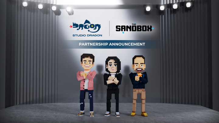 [서울=뉴시스]스튜디오드래곤 김영규 대표, 김제현 대표, 더 샌드박스 Sébastien Borget, COO & Co-Founder. 2022.05.17.(사진=스튜디오드래곤 제공) photo@newsis.com*재판매 및 DB 금지 *재판매 및 DB 금지
