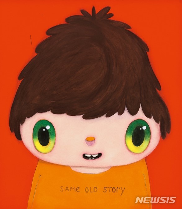 [서울=뉴시스]하비에르 카예하, 'Same Old Story', acrylic on canvas, 130.0☓116.0cm, 2018, 추정가 9억 원~12억 원.