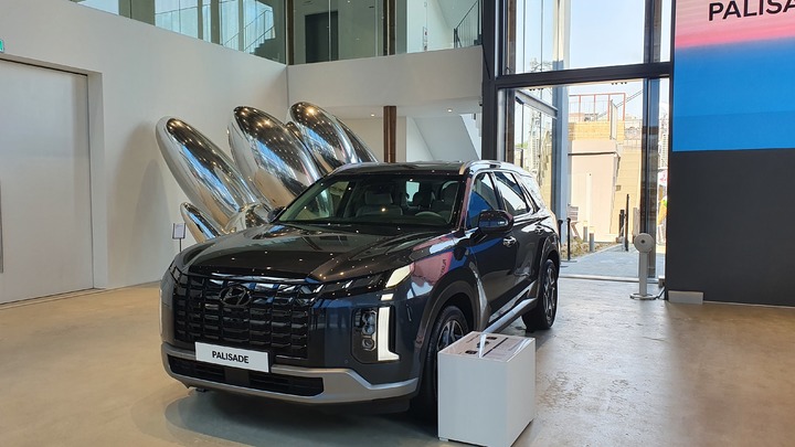 [서울=뉴시스]정윤아기자=현대자동차의 팰리세이드 부분변경 모델인 '더 뉴 팰리세이드'. *재판매 및 DB 금지