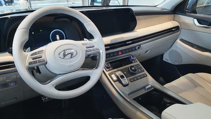 [서울=뉴시스]정윤아기자=현대자동차의 팰리세이드 부분변경 모델인 '더 뉴 팰리세이드' 내부. *재판매 및 DB 금지