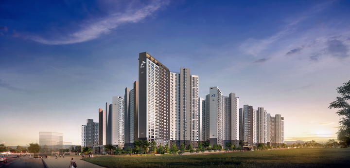 청주 SK VIEW 자이 투시도(사진 제공=SK에코플랜트) *재판매 및 DB 금지