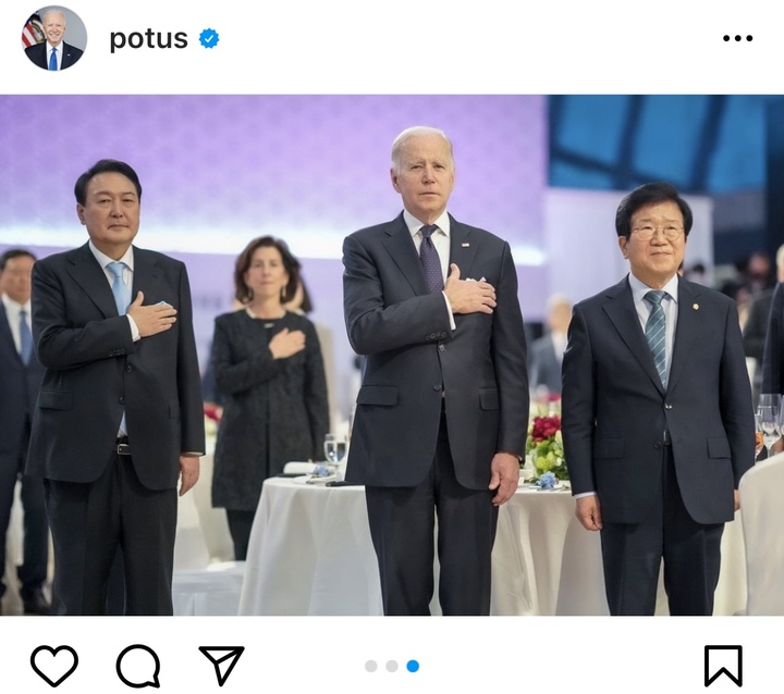 (사진=조 바이든 미국 대통령 인스타그램 계정 사진 캡쳐) *재판매 및 DB 금지