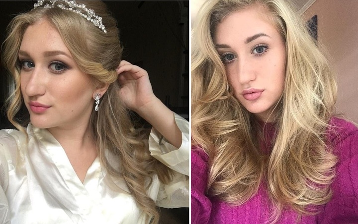 [서울=뉴시스] 지난 14일 (현지시간) 영국 잉글랜드 웨스트요크셔주 브래드퍼드에서 영국인 토니 가넷과 함께 집을 나온 우크라이나 피란민 소피아 카르카딤. (사진=소냐 도브르블스크 인스타그램 갈무리) 2022.05.24. *재판매 및 DB 금지