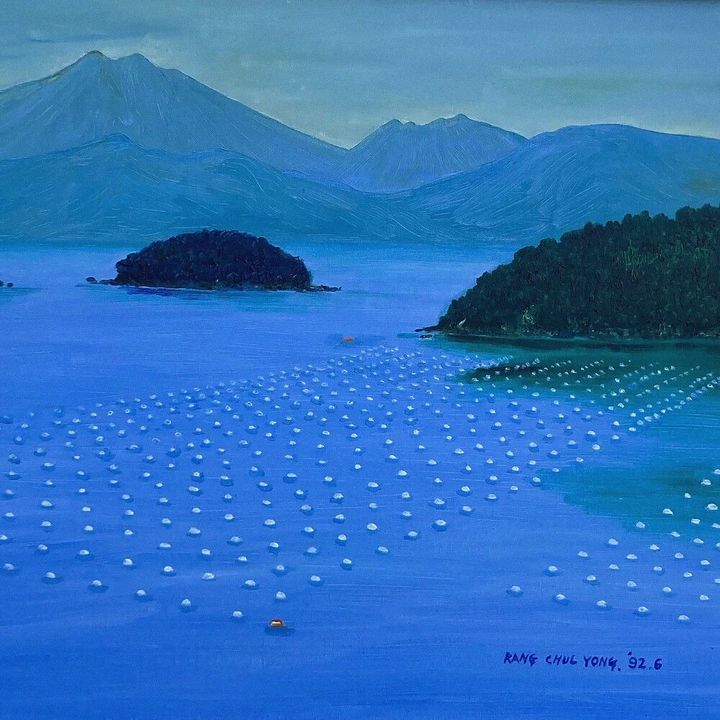 [서울=뉴시스] 강아솔 부친이 그린 그림인 '충무에서' 커버. 2022.05.28. (사진 = 아티스트 측 제공) photo@newsis.com *재판매 및 DB 금지