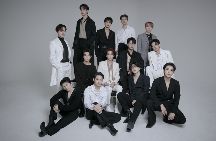 [서울=뉴시스] 세븐틴 단체 (사진= 유네스코한국위원회 제공 ) photo@newsis.com *재판매 및 DB 금지