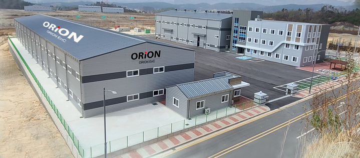 [서울=뉴시스] 오리온이엔씨가 26일 준공한 울산공장 전경. (사진=오리온이엔씨 제공) *재판매 및 DB 금지
