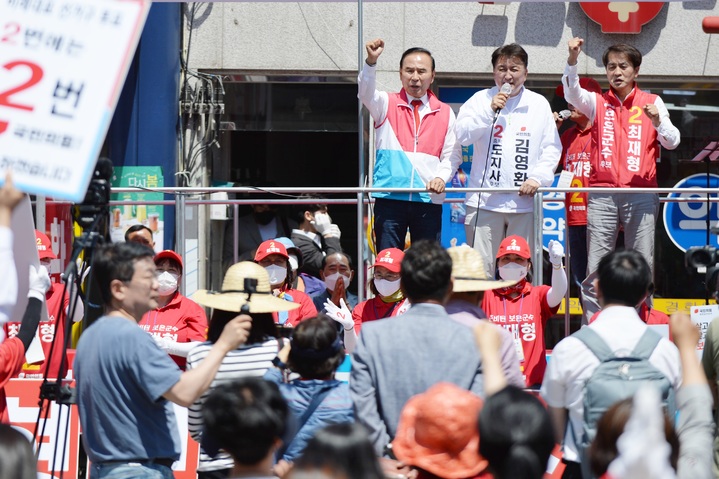 충북지사 후보 표심잡기 총력전…27일 여야 이준석·윤호중 지원유세