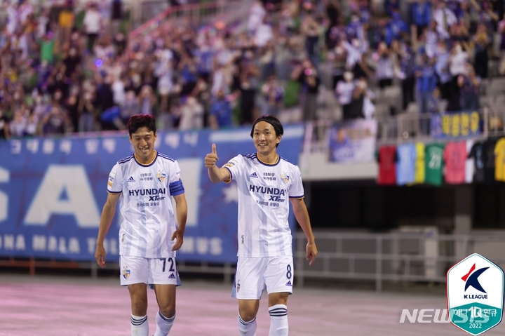 [서울=뉴시스]프로축구 울산 현대 아마노 준 (사진 = 프로축구연맹 제공)