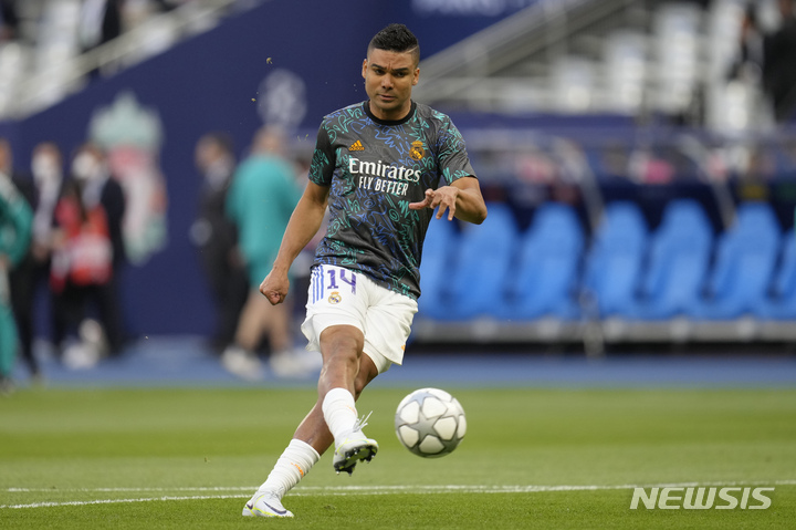 [파리=AP/뉴시스] 카세미루. 2022.08.20.