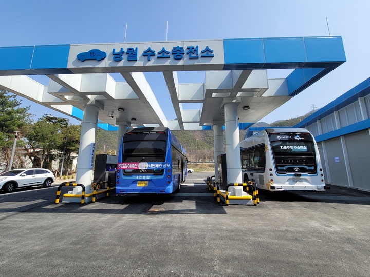 [대전=뉴시스] 대전시 낭월 수소버스 충전소. *재판매 및 DB 금지