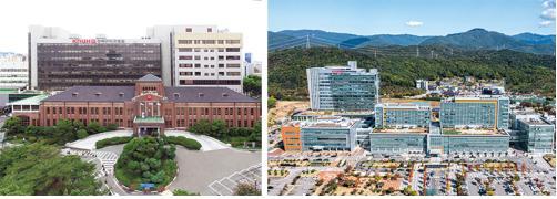 경북대병원(왼쪽), 칠곡경북대병원(오른쪽) *재판매 및 DB 금지