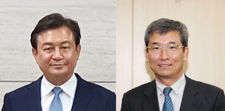 [청주=뉴시스] 김병우 충북교육감 후보(왼쪽), 윤건영 충북교육감 후보. photo@newsis.com *재판매 및 DB 금지