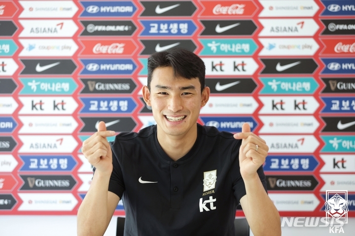 [서울=뉴시스]벤투호 첫 발탁 조유민. (사진=대한축구협회 제공)