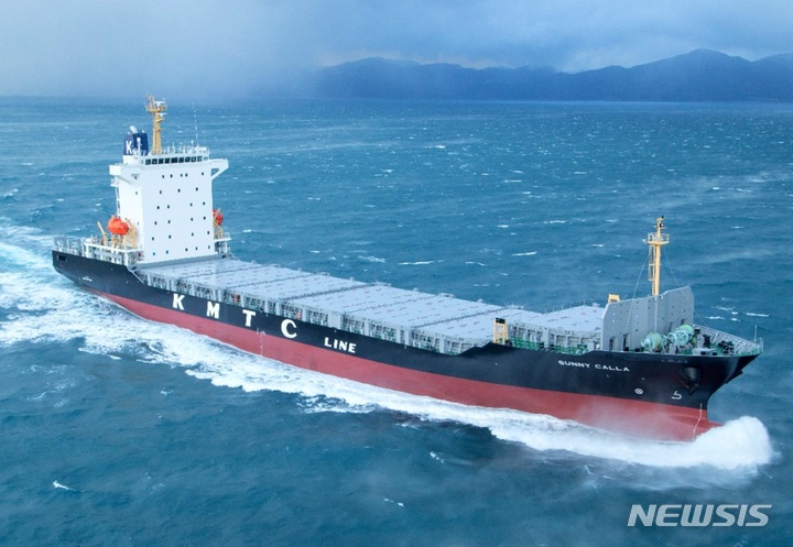 고려해운의 '서니 칼라(Sunny Calla)호' 선박 모습. (사진=인천항만공사 제공)