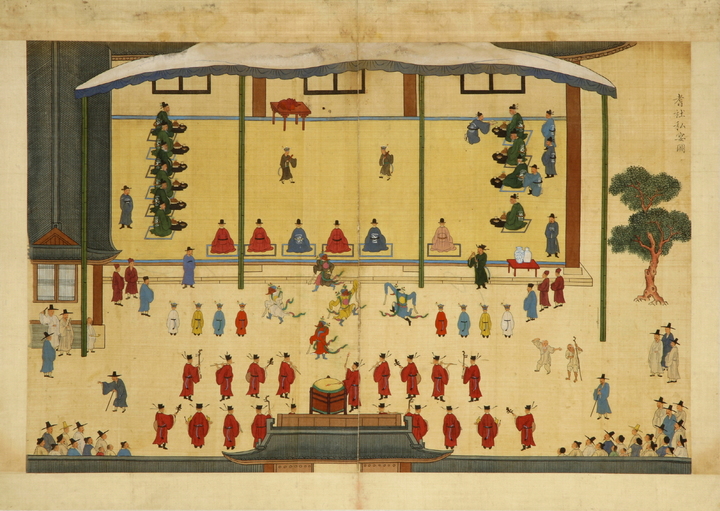 [서울=뉴시스]이화여대 박물관 소장 '기사계첩'(보물 제638호). 사진 이화여대 *재판매 및 DB 금지