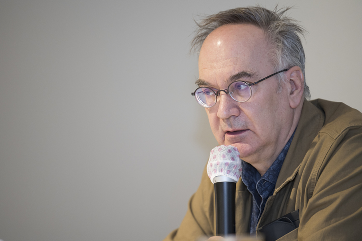 [서울=뉴시스] 2일 기자간담회에 참석한 에르베 르 텔리에 작가 (사진=민음사 제공) 2022.06.02. photo@newsis.com *재판매 및 DB 금지