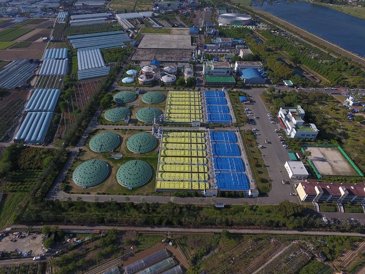 [진주=뉴시스]진주시, 공공하수처리시설 전경. *재판매 및 DB 금지