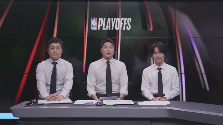 [서울=뉴시스] 조현일 해설위원, 조주영 캐스터, 예성 사진. 2022.06.03. (SPOTV 제공)photo@newsis.com *재판매 및 DB 금지