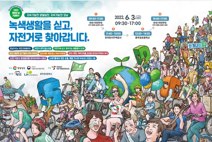 경남도·낙동강유역환경청, 진주서 '환경의 날' 기념행사