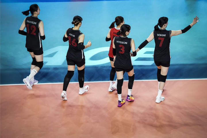 한국 여자배구 대표팀. (사진=국제배구연맹 홈페이지 캡처) *재판매 및 DB 금지