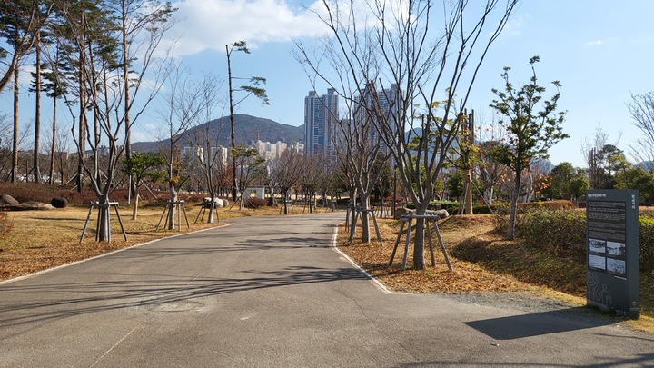 옛 경주로 트랙을 그대로 살린 부산시민공원 길 *재판매 및 DB 금지