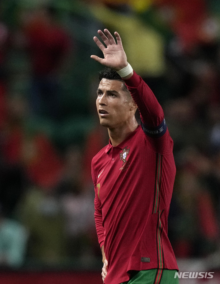 [리스본(포르투갈)=AP/뉴시스]포르투갈 크리스티아누 호날두