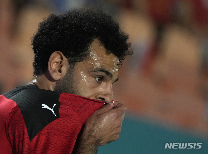 [카이로=AP/뉴시스]이집트 축구 스타 살라. 2022.06.05.