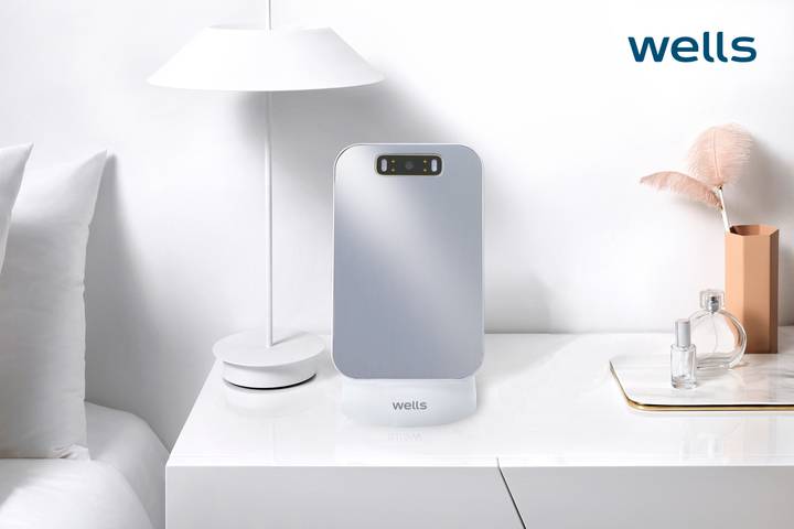 [서울=뉴시스] 웰스 스마트 미러. (사진=교원 제공) 2022.06.07. photo@newsis.com *재판매 및 DB 금지